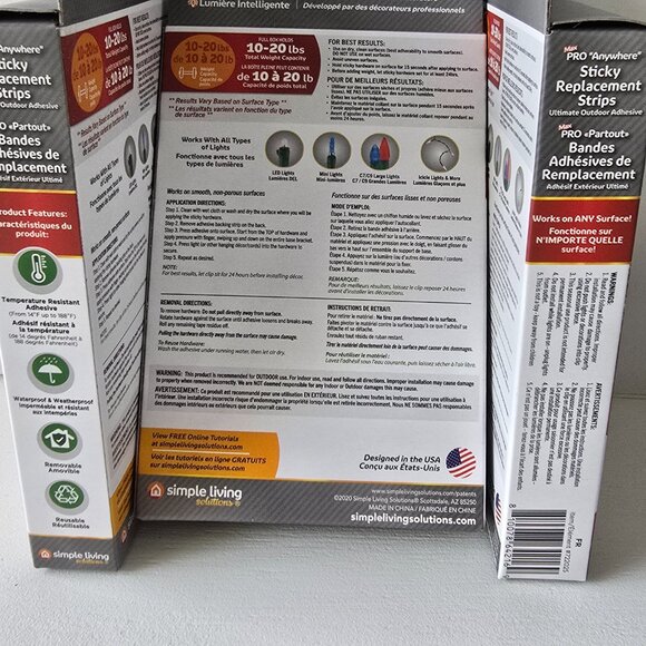 ADHESIVE hooks, clips, ties-VARIETY-10 Packages for organizing - Picture 11 of 13